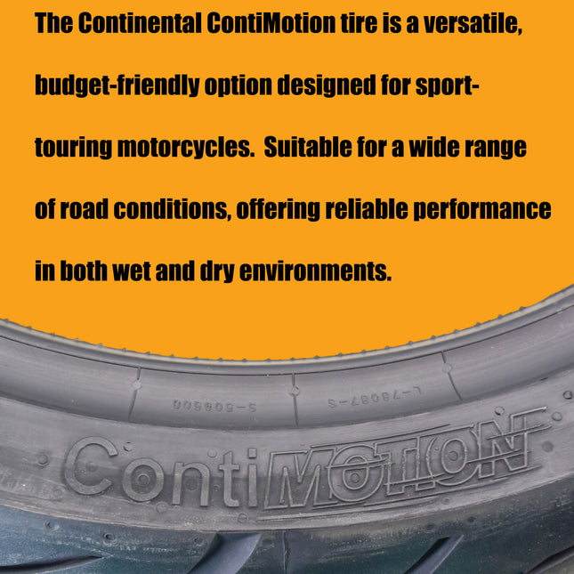Continental ContiMotion 190/50ZR-17 (73W) Rear Sport Touring Motorcycle Tire