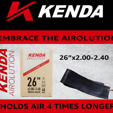 Kenda 3-Sixty Pro TR 120tpi 26x2.5 Tire, 26x2.00-2.40 Tube & Keychain (Single)