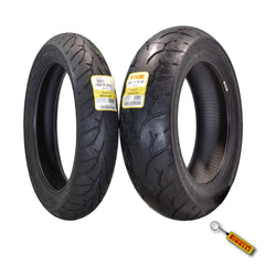 Pirelli Night Dragon 130/80B17 M/CTL 65H Front 180/70R16 M/C 77H Motorcycle Rear Tire w/ Keychain