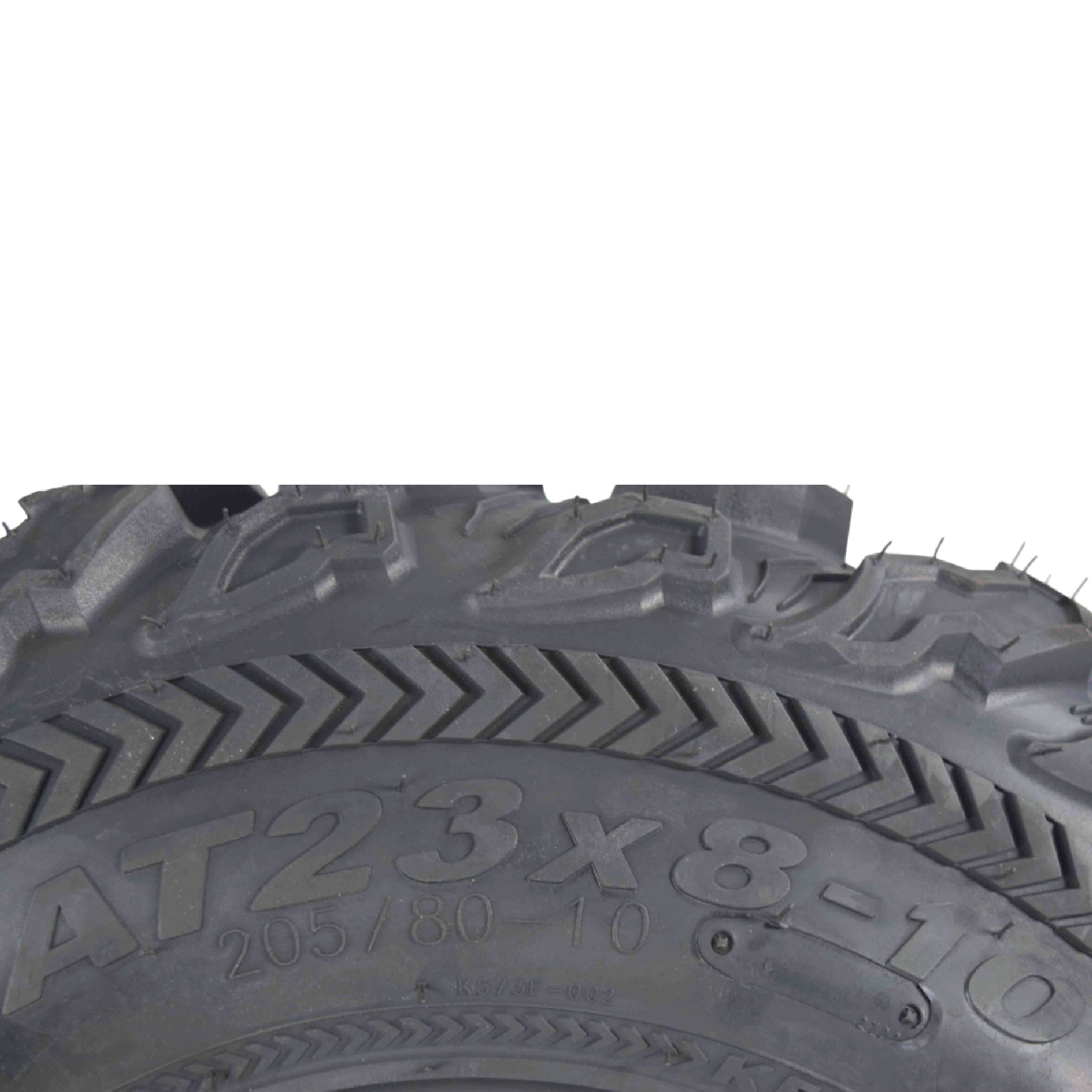 Kenda Bearclaw EX K573 - 23x8-10 Front & 24x11-10 Rear Tires for All Terrain (ATV), UTV, and Side by Side (SxS) Vehicles - 6-Ply - Bear Claw EX 23x8x10 24x11x10 (4-Pack)