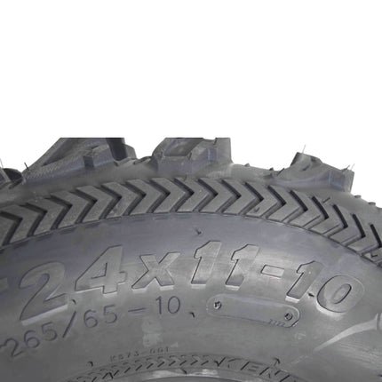 Kenda Bearclaw EX K573 - 23x8-10 Front & 24x11-10 Rear Tires for All Terrain (ATV), UTV, and Side by Side (SxS) Vehicles - 6-Ply - Bear Claw EX 23x8x10 24x11x10 (4-Pack)
