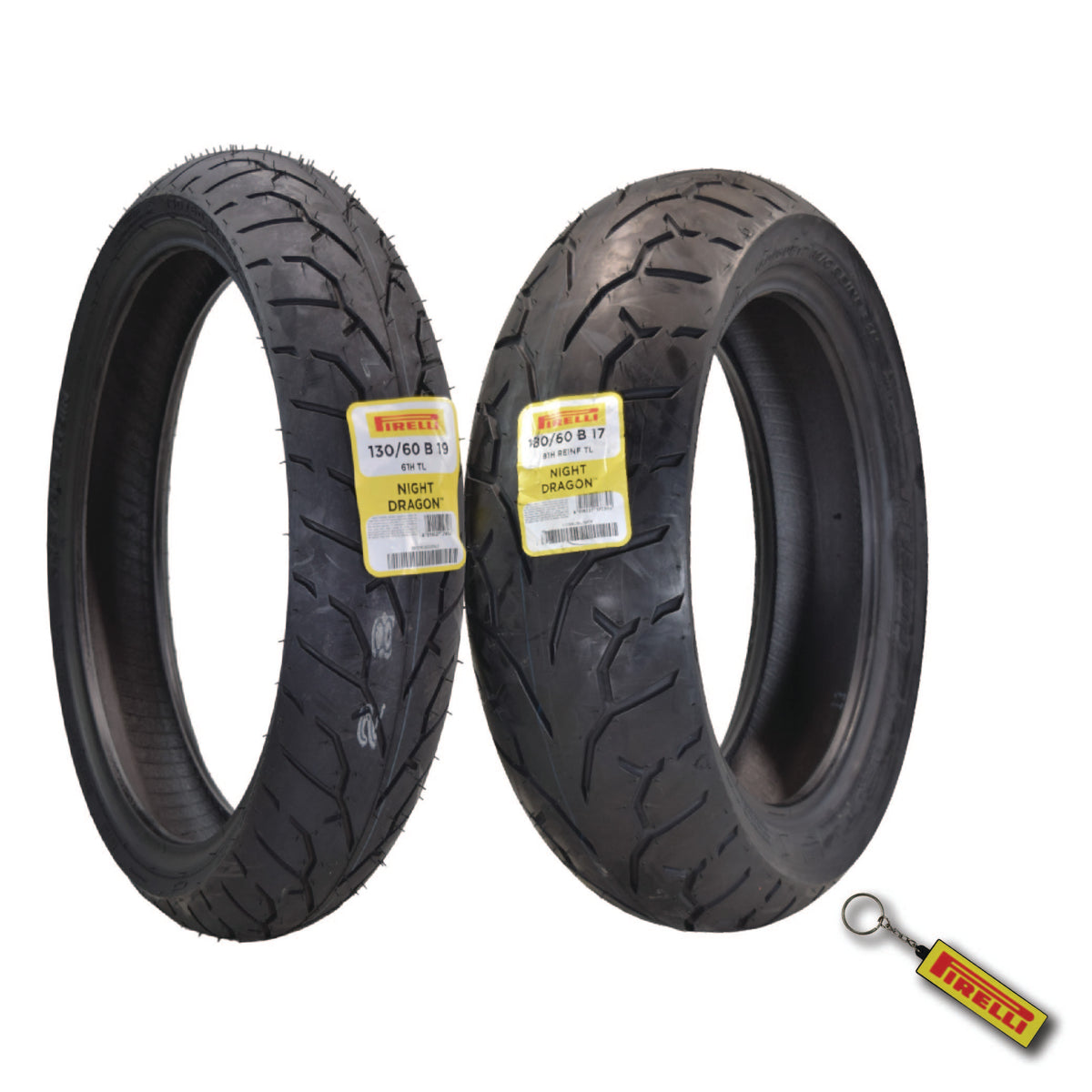 Pirelli Night Dragon 130/60B19 180/60B17 Front Rear Cruiser Motorcycle Tires Set