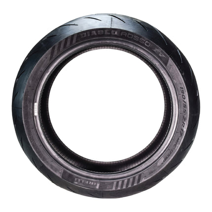 Pirelli Diablo Rosso IV 190/55-17 75W Rear Motorcycle Tire - High Performance, Durable, & Reliable Tire for Super Sport Bikes w/ Keychain