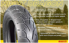 Pirelli Night Dragon 110/90-19 180/60B17 Front Rear Motorcycle Tires Set w/Keychain