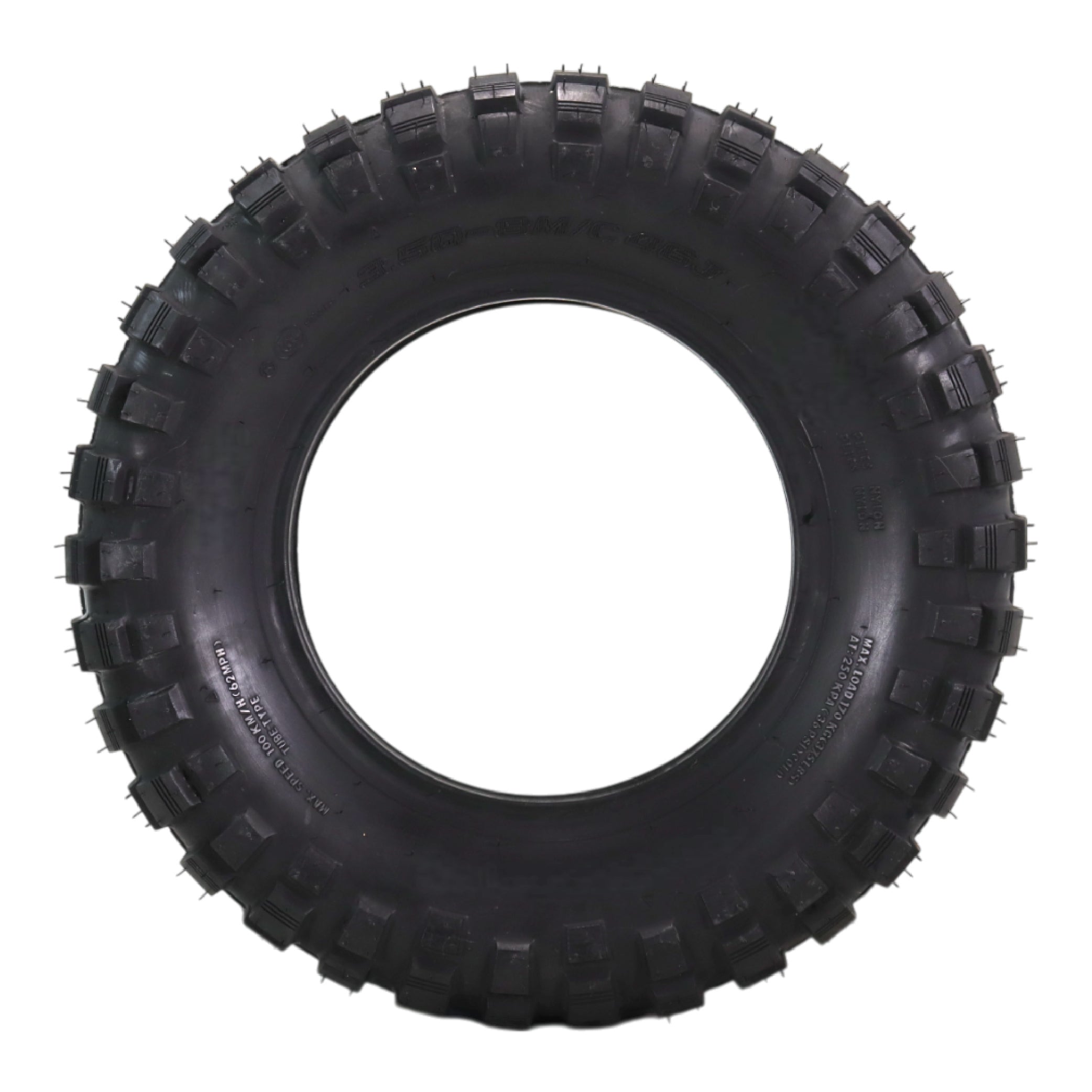 Full Bore 3.50-8 Mini Bike Trail Tire – Heavy-Duty Nylon Carcass, Aggressive Off-Road Tread for Mud & Dirt –  Front or Rear – Universal Fit for Mini Bikes, Trail Bikes & Pit Bikes with tubes (2 Pack)