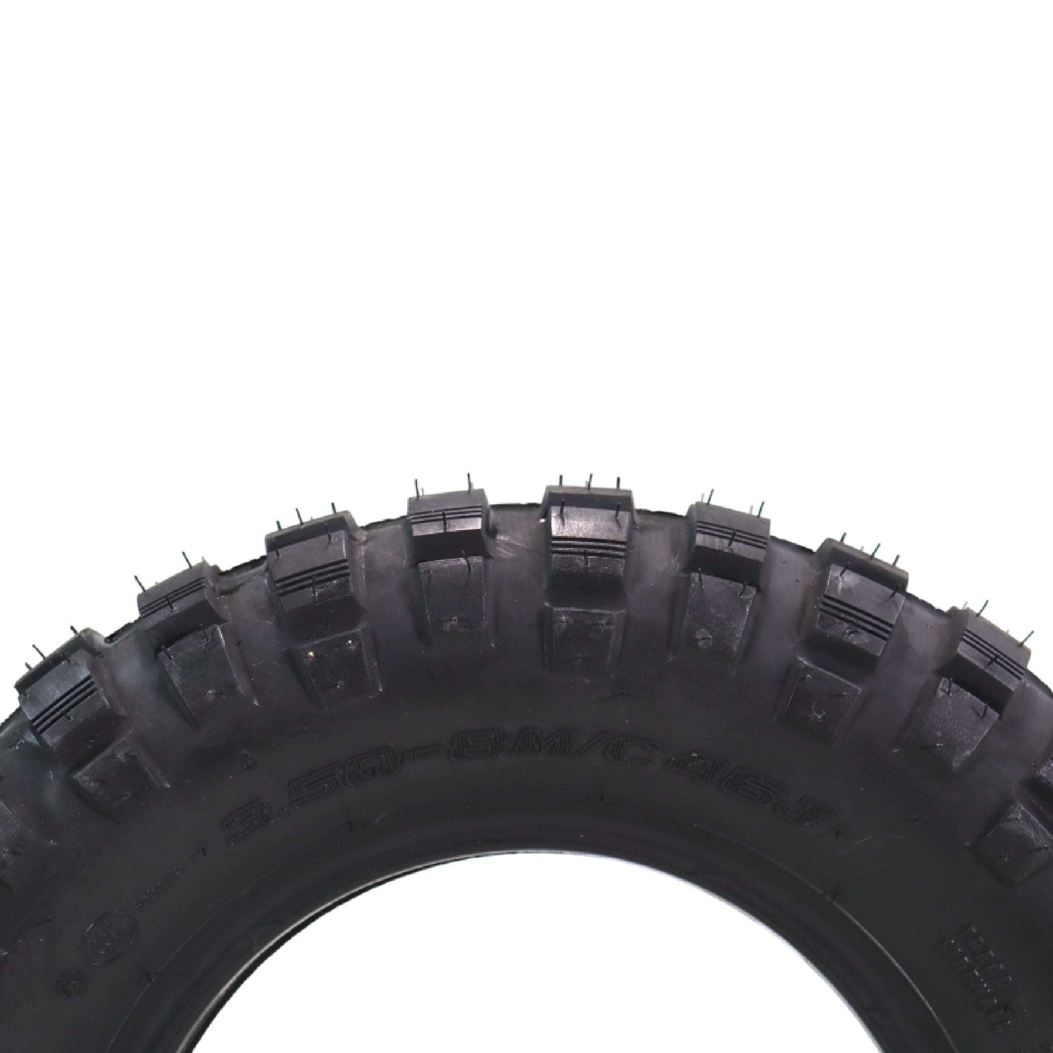 Full Bore 3.50-8 Mini Bike Trail Tire – Heavy-Duty Nylon Carcass, Aggressive Off-Road Tread for Mud & Dirt –  Front or Rear – Universal Fit for Mini Bikes, Trail Bikes & Pit Bikes with tubes (2 Pack)