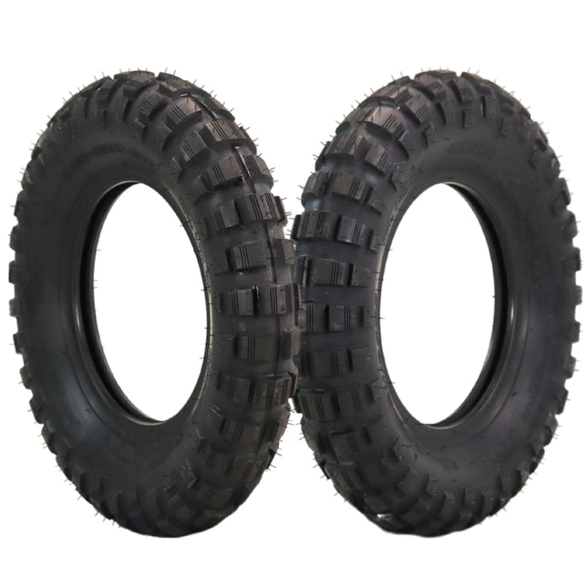 Full Bore 3.50-8 Mini Bike Trail Tire – Heavy-Duty Nylon Carcass, Aggressive Off-Road Tread for Mud & Dirt –  Fits Front or Rear – Universal Fit for Mini Bikes, Trail Bikes & Pit Bikes (2 Pack)