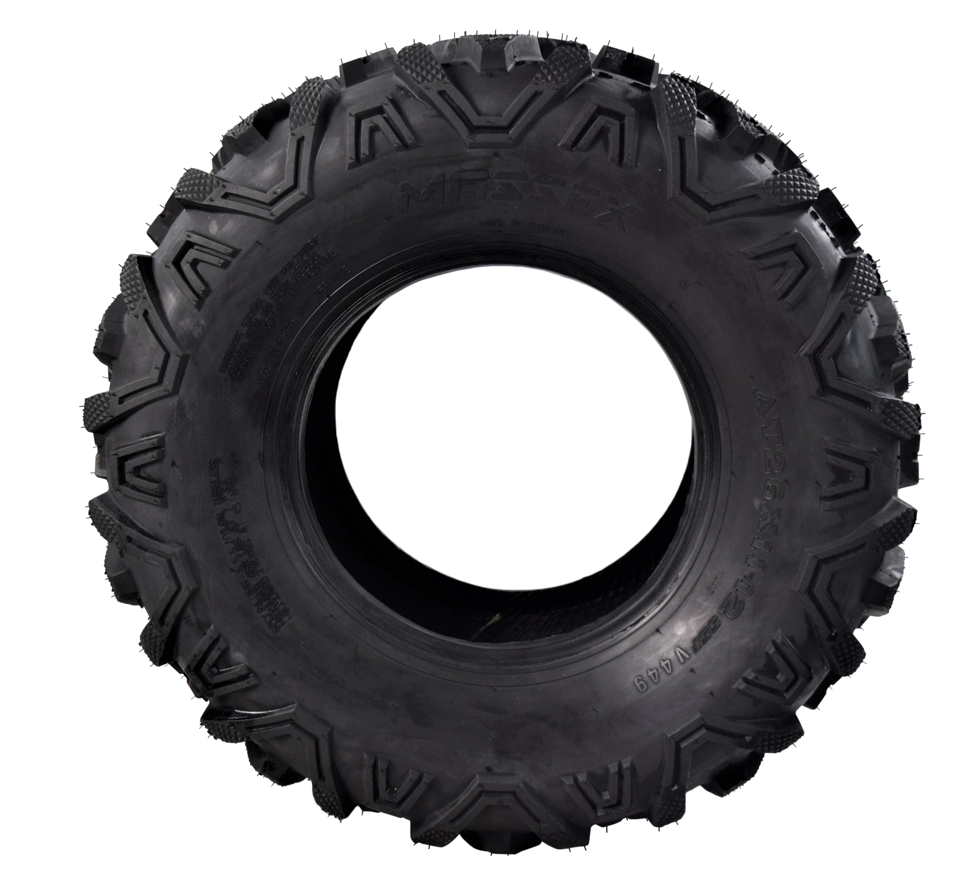 MASSFX 26x11-12 Rear Tires for ATV, UTV, & SxS-6-Ply w/ 1/2" Tread Depth (2-pk)