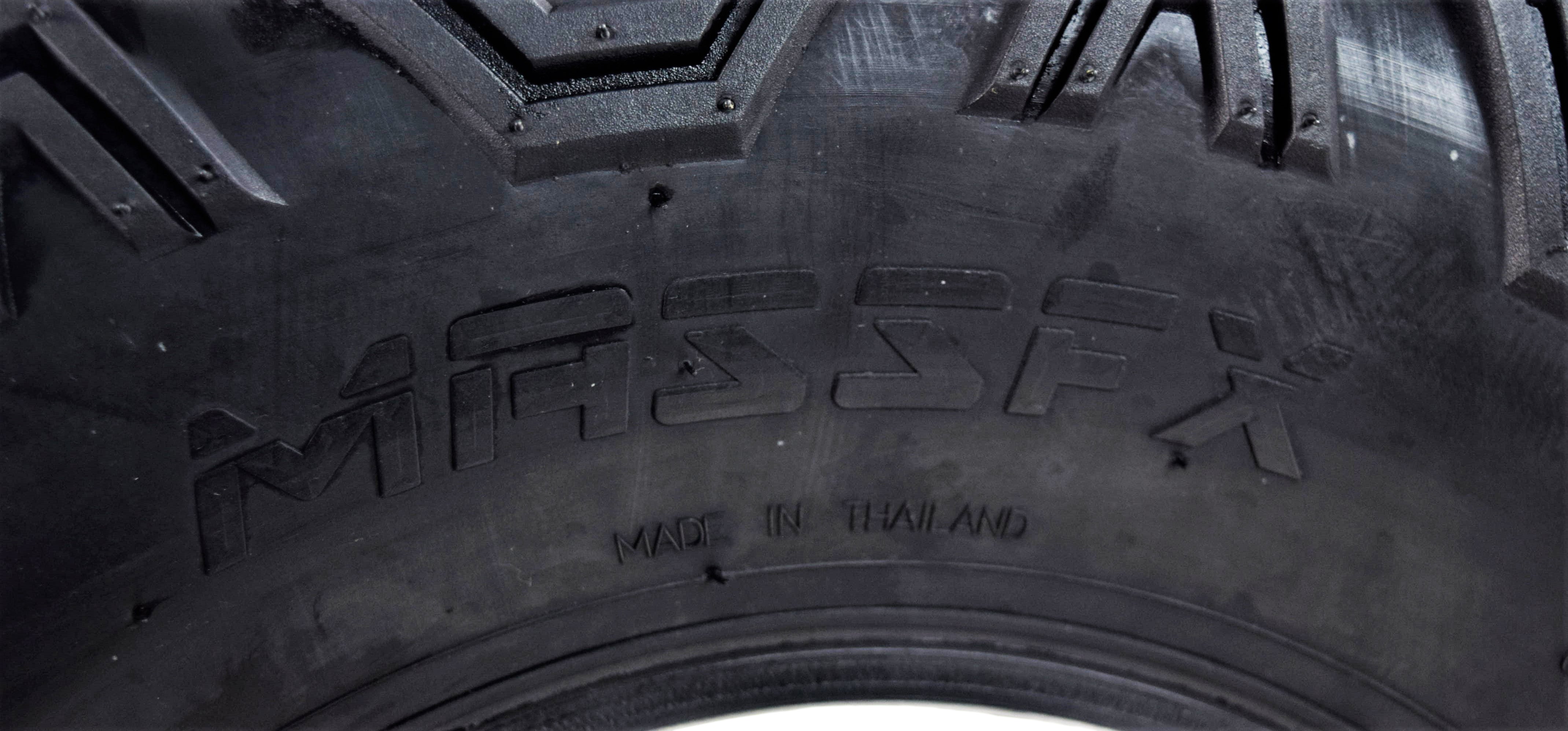 MASSFX 26x9-12 Front (2) & 26x11-12 Rear (2) Tires for ATV, UTV, & SxS (4-pk)