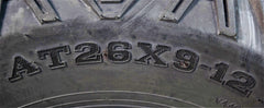 MASSFX 26x9-12 Front Tires for ATV, UTV, & SxS-6-Ply w/ 1/2" Tread Depth (2-pk)