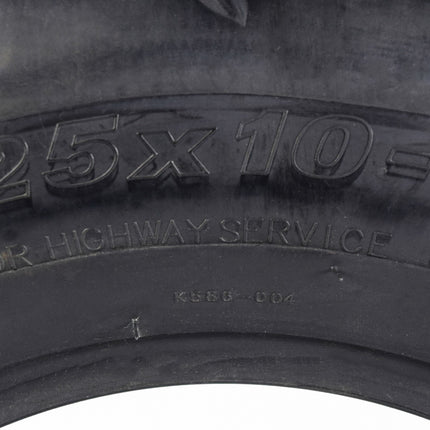 MASSFX MK251012 ATV Single Tire 25x10-12 Rear 6Ply