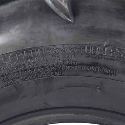 MASSFX MK251012 ATV Single Tire 25x10-12 Rear 6Ply