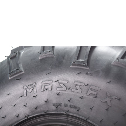 MASSFX 25x8-12 Front (2) & 25x11-10 Rear (2) Tires for ATV, UTV, & SxS (4-pk)