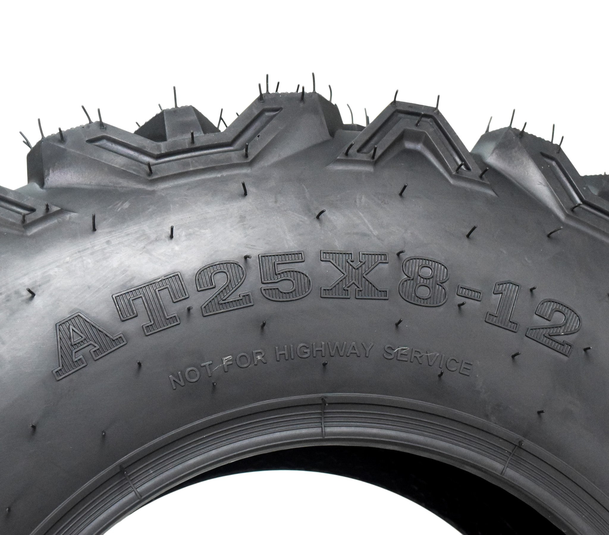 MASSFX 25x8-12 Front & 25x10-12 Rear Tire for ATV, UTV, & SXS Vehicles (4 pack)