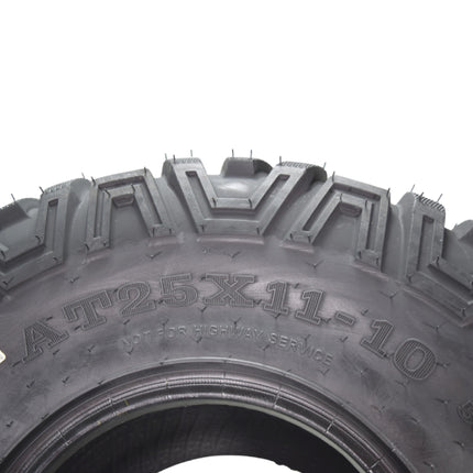 MASSFX 25x8-12 Front & 25x10-12 Rear Tire for ATV, UTV, & SXS Vehicles (4 pack)