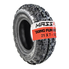 MASSFX 21x7-10 Front Tire for ATV, UTV, & SxS - 4-Ply w/ 15mm Tread Depth