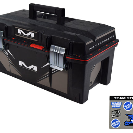 Matrix Concepts M01 Track Toolbox Black/Silver with Small Sticker Kit