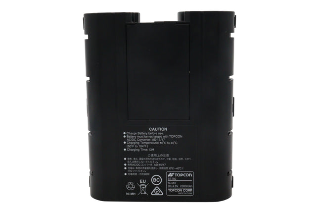 Topcon BT-79Q (1025029-01) High-Capacity NiMH Rechargeable Battery Pack - 4.8V 7000mAh, Up to 60 Hours Runtime for RL-H5A, RL-H5B Rotary Lasers, Compatible with AD-17B Charger
