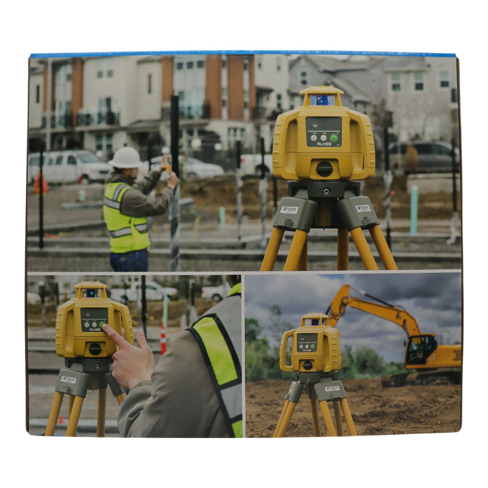 Topcon RL-H5B D-Cell Alkaline Self Leveling Horizontal Rotary Laser Level with Tripod & Inch Grade Level Rod