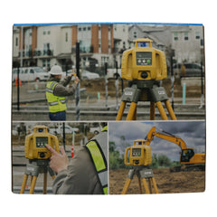 Topcon RL-H5B D-Cell Alkaline Self Leveling Horizontal Rotary Laser Level with Tripod & Inch Grade Level Rod