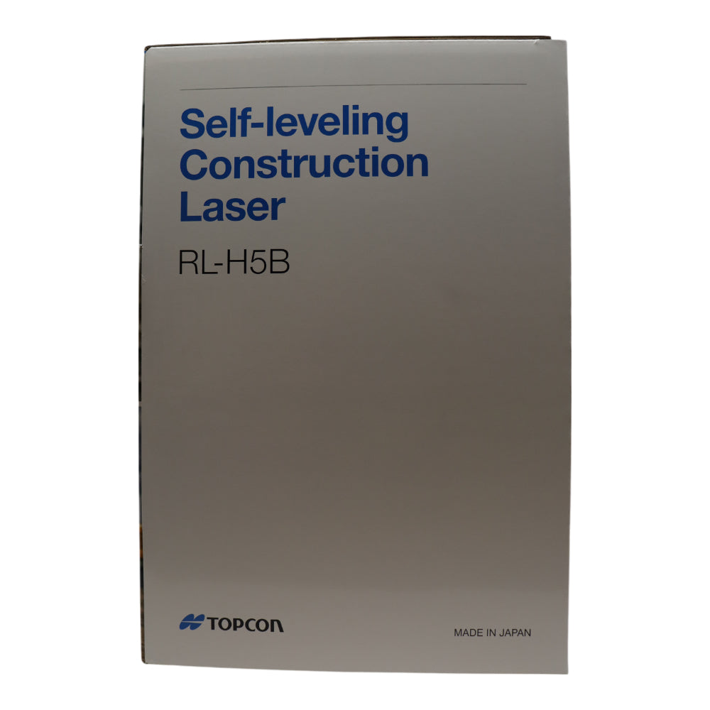 Topcon RL-H5B D-Cell Alkaline Self Leveling Horizontal Rotary Laser Level with Tripod & Inch Grade Level Rod