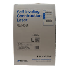 Topcon RL-H5B D-Cell Alkaline Self Leveling Horizontal Rotary Laser Level with Tripod & Inch Grade Level Rod