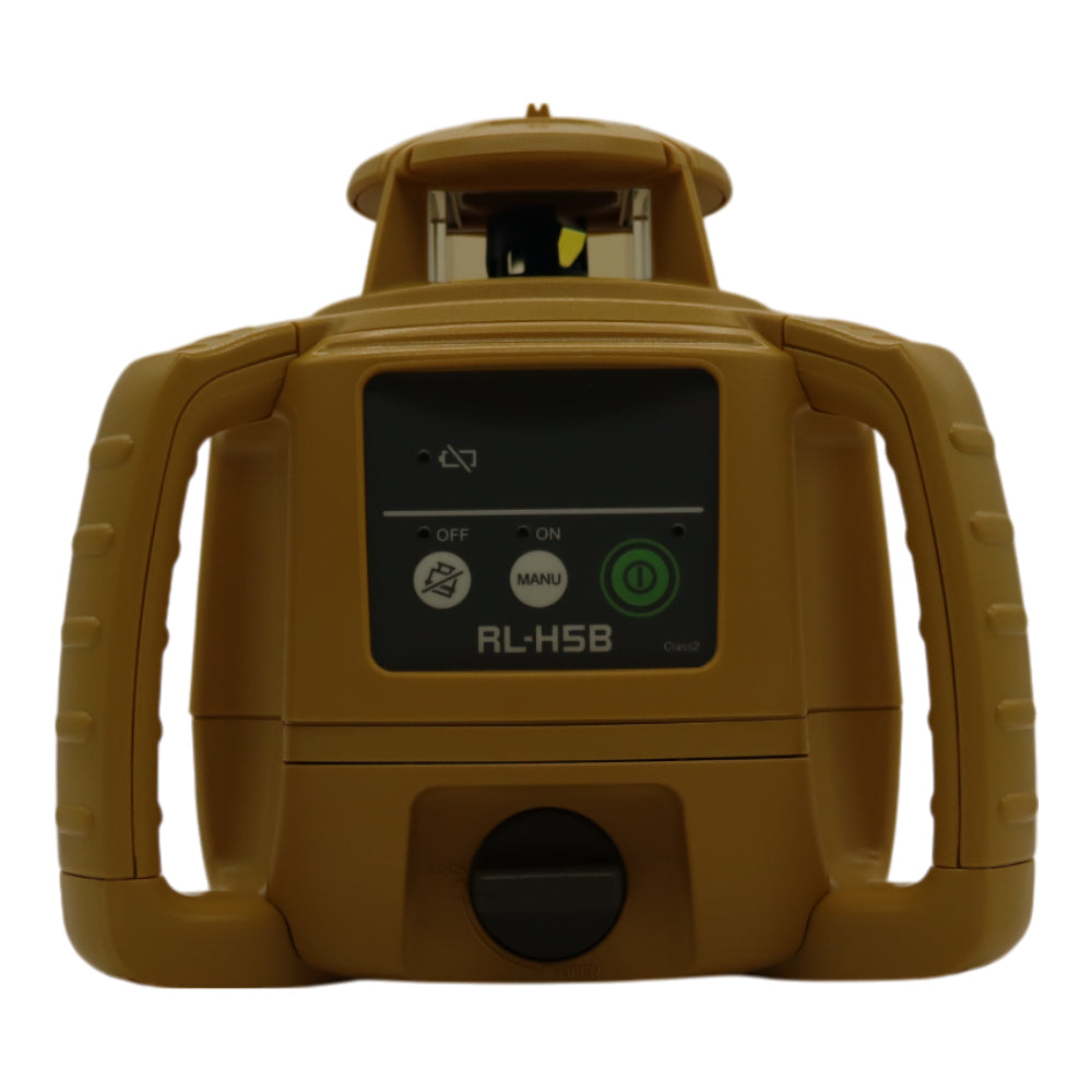 Topcon RL-H5B D-Cell Alkaline Self Leveling Horizontal Rotary Laser Level with Tripod & Inch Grade Level Rod