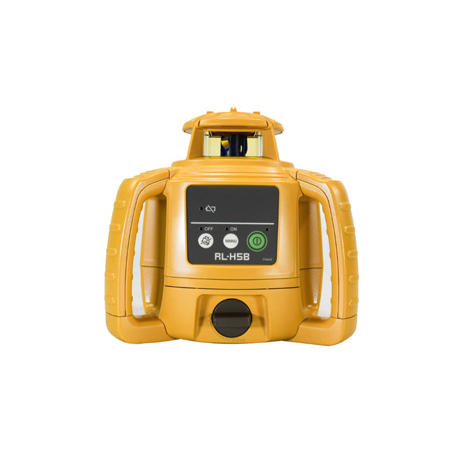 Topcon RL-H5B Self-Leveling Horizontal Rotary Laser Level Complete Kit - Includes LS-80X Receiver, Holder 6 Clamp, 1030652-01 Aluminum Tripod - 400m Range, ±20 Arc Seconds Accuracy, IP66 Rated