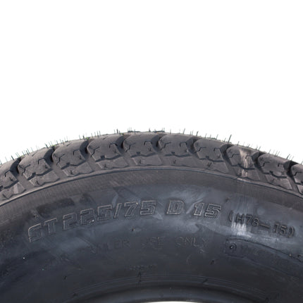 Kenda K550 ST225/75D15 Loadstar Trailer Tire Bias-Ply Tire for Superior Towing Performance with Enhanced Stability for Utility Trailers, Cargo Trailers, and Boat Trailers with Kenda Keychain
