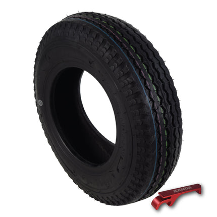 Kenda K371 4.80/4.00-8 Loadstar Trailer Tire – 4.80-8 / 4.00-8 Bias Ply – Durable, High-Load Capacity for Utility Trailers, Cargo Trailers, and Boat Trailers with Kenda Keychain