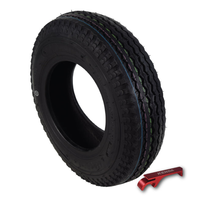 Kenda K371 4.80/4.00-8 Loadstar Trailer Tire – 4.80-8 / 4.00-8 Bias Ply – Durable, High-Load Capacity for Utility Trailers, Cargo Trailers, and Boat Trailers with Kenda Keychain