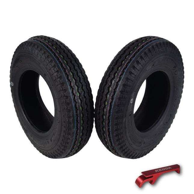 Kenda K371 4.80/4.00-8 Loadstar Trailer Tires – 4.80-8 / 4.00-8 Bias Ply – Durable, High-Load Capacity for Utility Trailers, Cargo Trailers, and Boat Trailers (2 Pack)