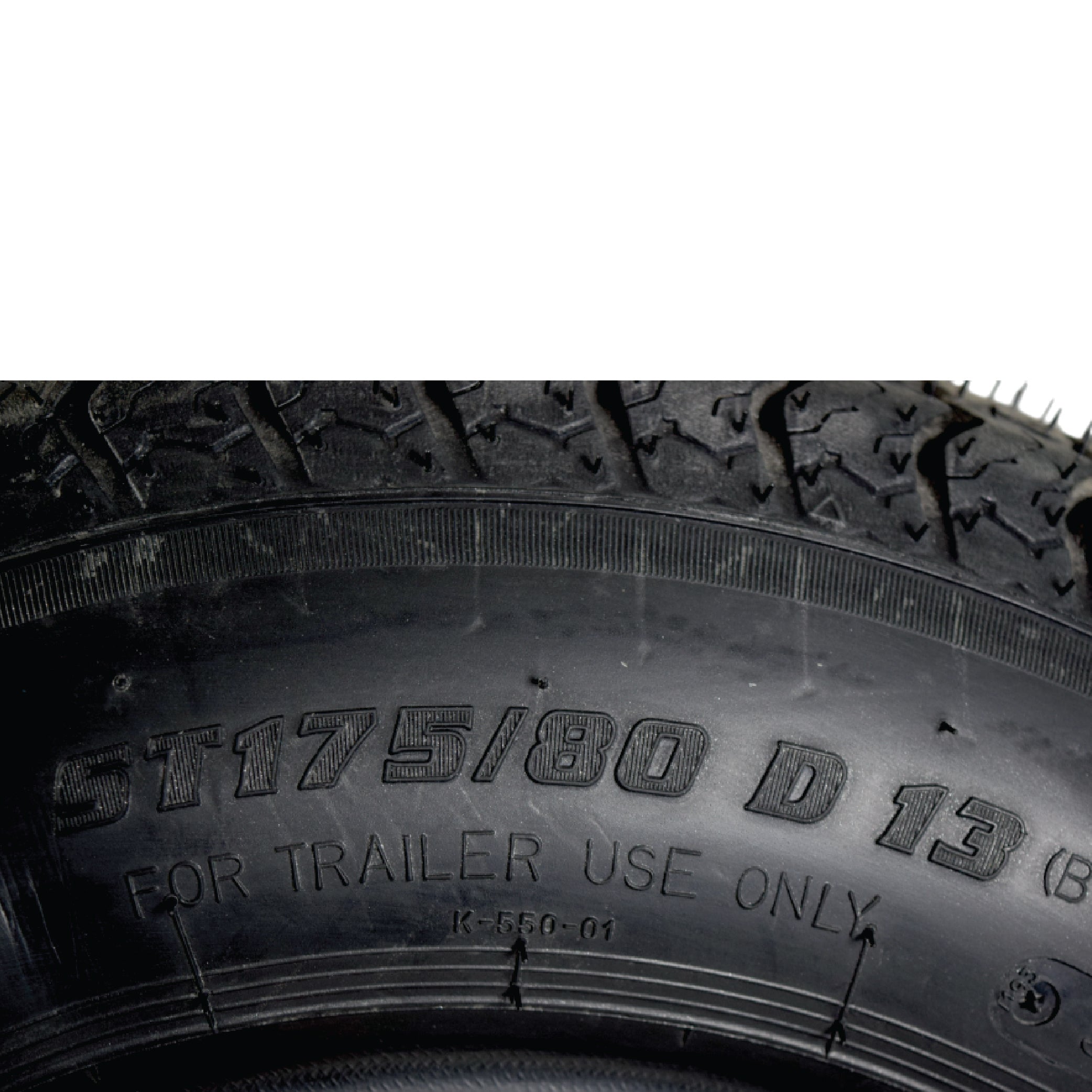 Kenda K550 ST175/80D13 Loadstar Trailer Tire Bias-Ply Tire for Superior Towing Performance with Enhanced Stability for Utility Trailers, Cargo Trailers, and Boat Trailers with Kenda Keychain (2 Pack)