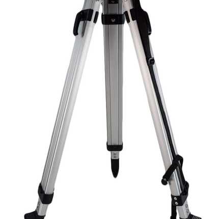 Topcon/Sokkia 724645 Medium Weight Aluminum Tripod with Quick Clamp Locks - Adjustable 42-63 Inches Height, Flat Head, 5/8 x 11 Thread, Pointed Steel Feet for Laser Levels, Auto Levels & Surveying