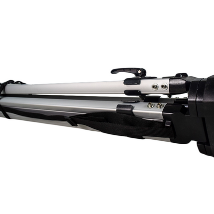 Topcon/Sokkia 724645 Medium Weight Aluminum Tripod with Quick Clamp Locks - Adjustable 42-63 Inches Height, Flat Head, 5/8 x 11 Thread, Pointed Steel Feet for Laser Levels, Auto Levels & Surveying