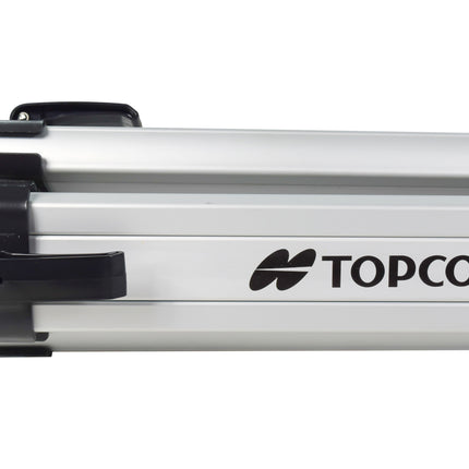 Topcon/Sokkia 724645 Medium Weight Aluminum Tripod with Quick Clamp Locks - Adjustable 42-63 Inches Height, Flat Head, 5/8 x 11 Thread, Pointed Steel Feet for Laser Levels, Auto Levels & Surveying