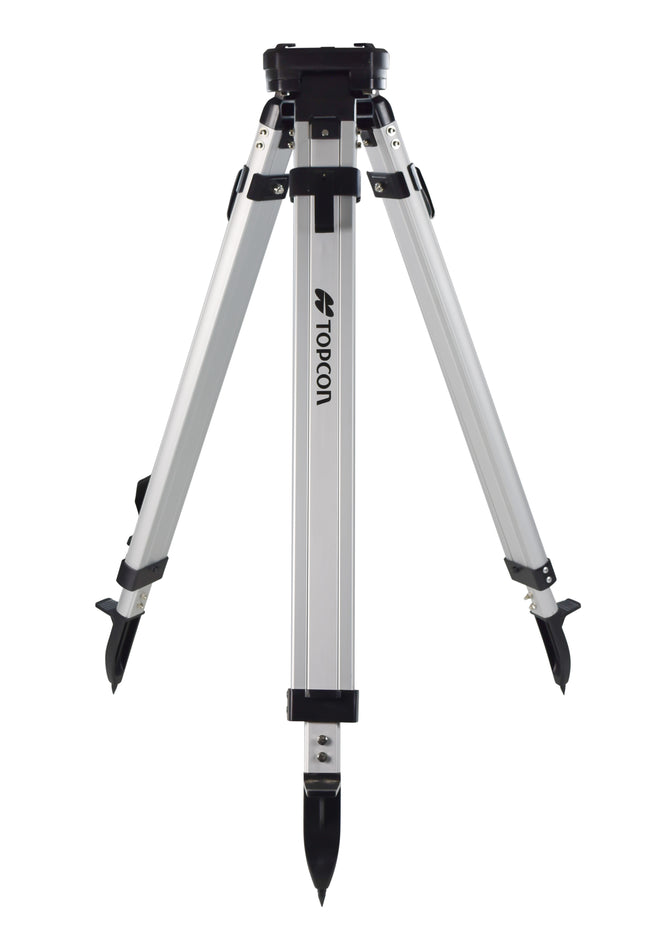 Topcon 1030652-01 Heavy-Duty Aluminum Tripod with Quick Clamp - Square Leg Design, 5/8 x 11 Thread, Adjustable 36-63 Inches, Lightweight 10 lbs for Laser Levels & Surveying Instruments