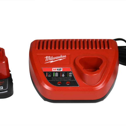 Milwaukee M12 12V Lithium-Ion Cordless Copper Tubing Cutter Kit, 3/8 in. to 1 in. Capacity, 500 RPM, with 1.5Ah Battery, Charger, and Carrying Case-Fast Cutting for Plumbing and HVAC-(2471-21)