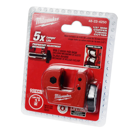 Milwaukee 48-22-4250 1/2-inch Heavy Duty Mini Red Copper Tubing Cutter