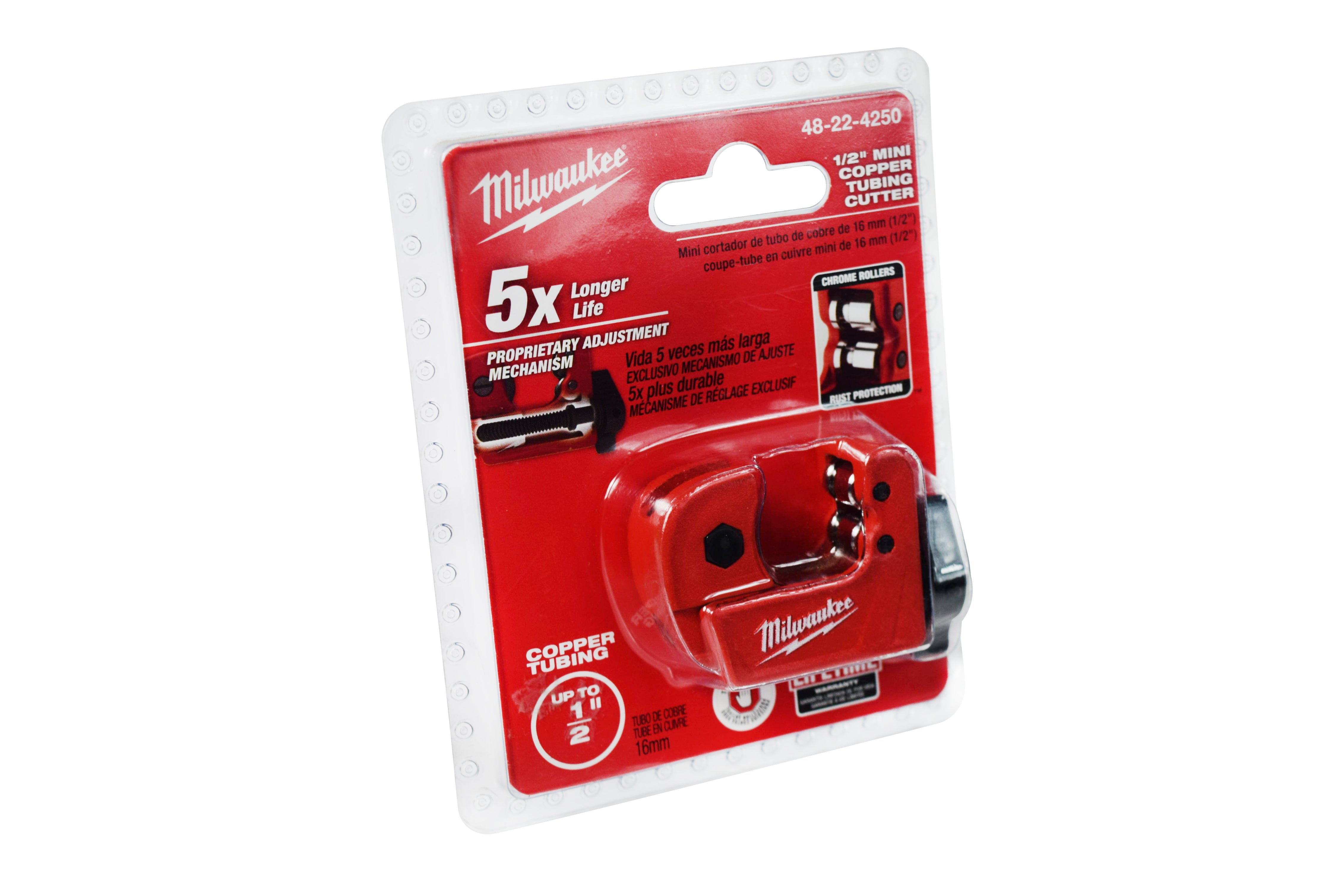 Milwaukee 3-1/2 in. Quick Adjust Copper Tubing Cutter 48-22-4254 - The Home  Depot