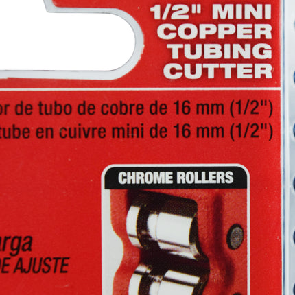 Milwaukee 48-22-4250 1/2-inch Heavy Duty Mini Red Copper Tubing Cutter