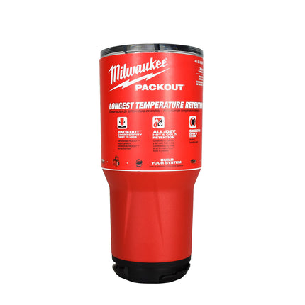 Milwaukee 48-22-8393R PACKOUT Red 30 oz. Tumbler