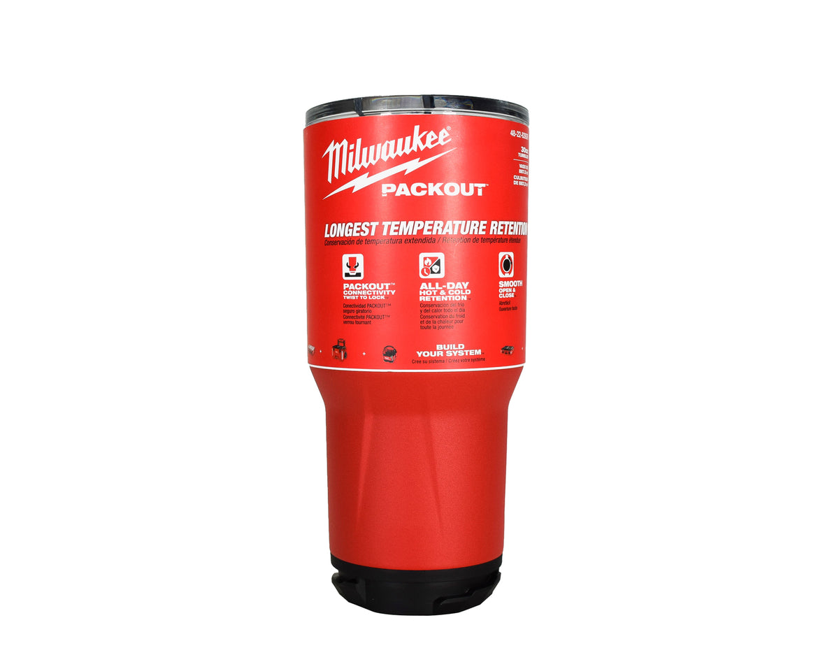 Milwaukee 48-22-8393R PACKOUT Red 30 oz. Tumbler