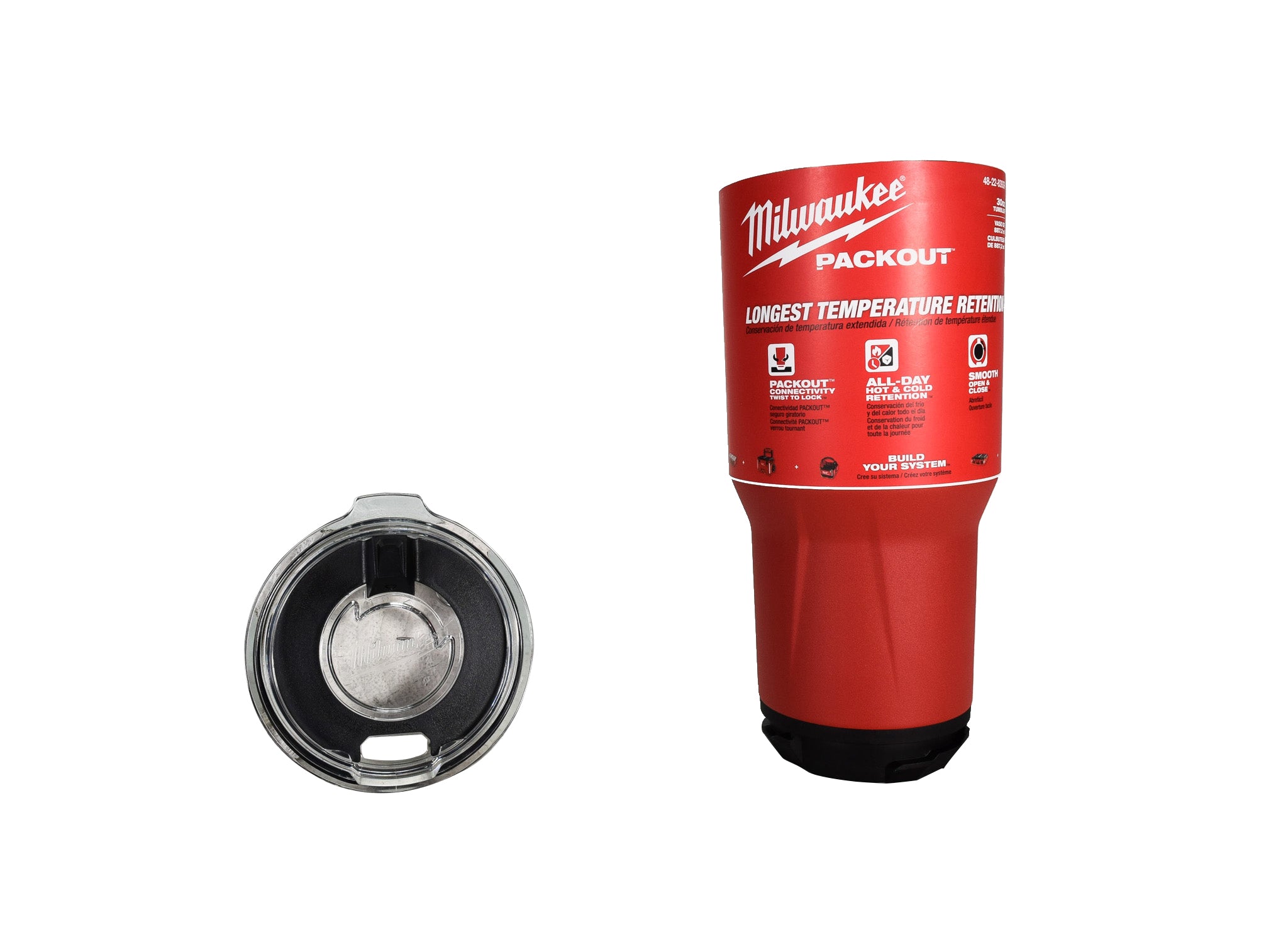 Milwaukee 48-22-8393R PACKOUT Red 30 oz. Tumbler