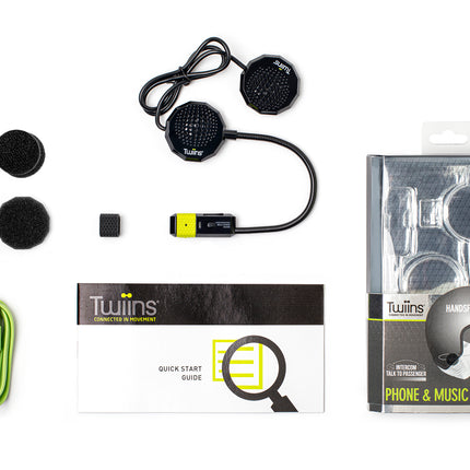 Twiins HF 3.0 Intercom Bluetooth Motorcycle Helmet Communication Headset