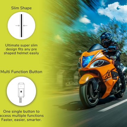 Twiins HF 3.0 Intercom Bluetooth Motorcycle Helmet Communication Headset