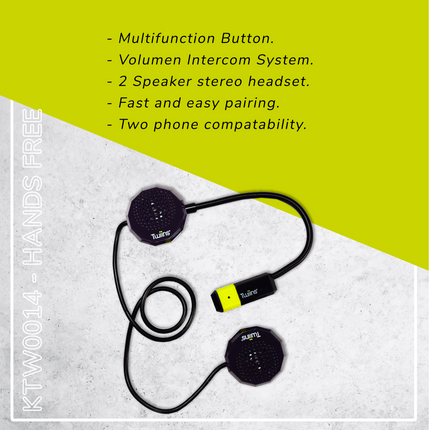 Twiins HF 3.0 Intercom Bluetooth Motorcycle Helmet Communication Headset