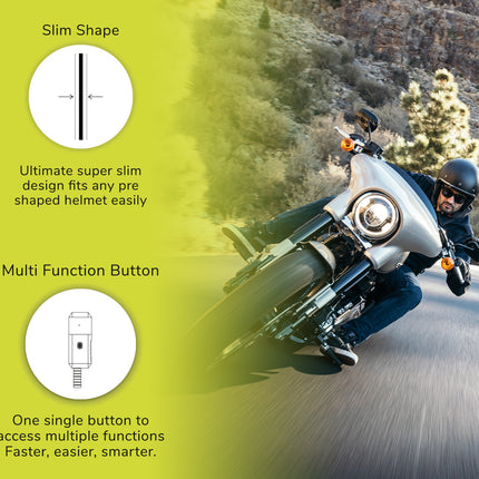 Twiins HF 1.0 Bluetooth Motorcycle Helmet Communication Headset (Single Speaker)