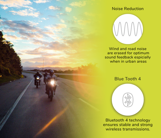 Twiins HF 2.0 Bluetooth Motorcycle Helmet Communication Headset (Dual Speaker)