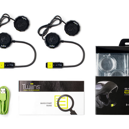 Twiins HF Smart Duo Bluetooth Motorcycle Helmet Communication Headset (HF2/HF3)